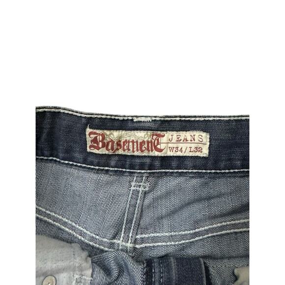 Vintage Basement Jeans Y2K 00s W34 L32 Worn Perfectly - Picture 2 of 9
